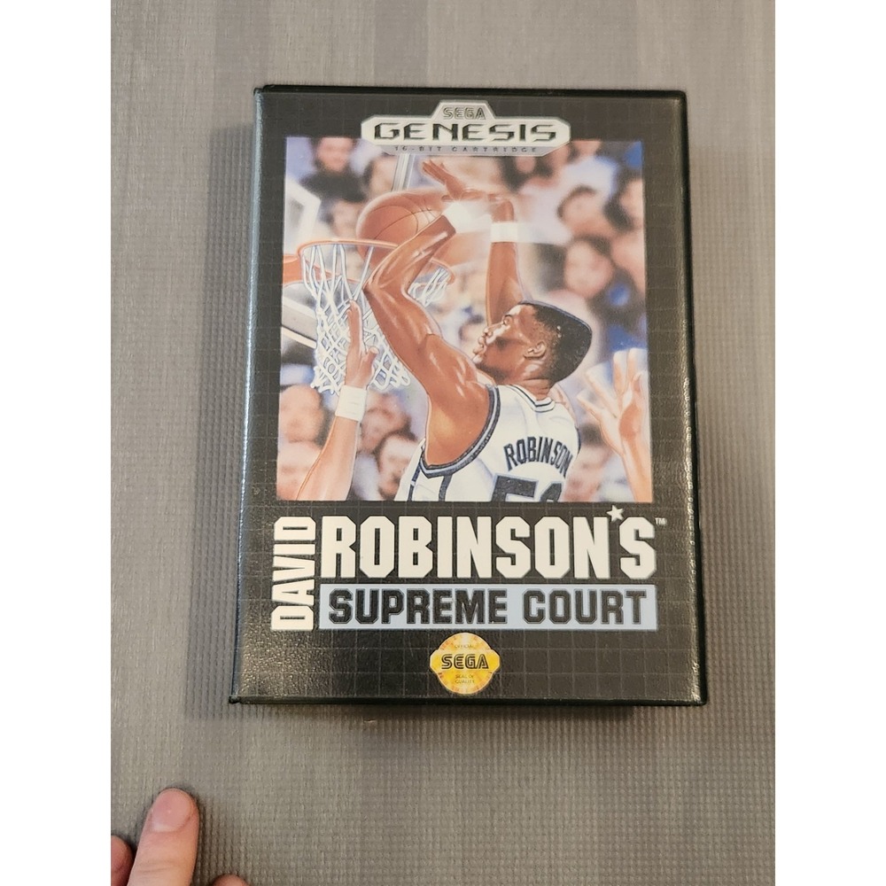 David Robinson's Supreme Court CIB Genesis Game Authentic Cart